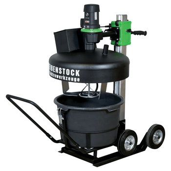 TwinMix 1800 T with Timer, 17-gallon bucket and transport cart