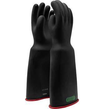 NOVAX  Class 3 Rubber Insulating Glove with Bell Cuff - 18", 11, Black