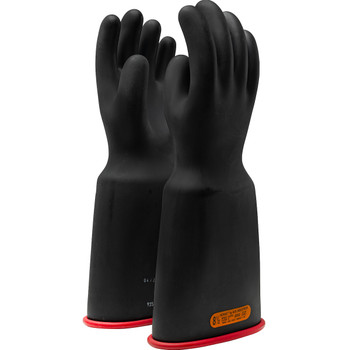 NOVAX  Class 4 Rubber Insulating Glove with Bell Cuff - 16", 11.5, Black