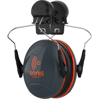 Sonis Compact Full Brim Mounted Passive Ear Muff - NRR 24, OS, Dark Gray 262-AEB030-FB