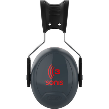 Sonis 3 Passive Ear Muff with Adjustable Headband - NRR 31, OS, Dark Gray 262-AEB040-HB