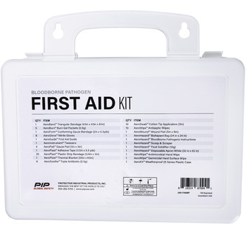 PIP First Aid and Bloodborne Pathogens Kit, KIT, White 299-FABBP