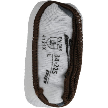 G-Tek Economy Seamless Knit Nylon Glove with Solid Nitrile Coated Smooth Grip on Palm & Fingers, M, White 34-225SFR/M