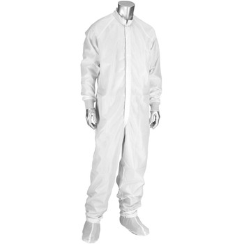 Uniform Technology Altessa Grid ISO 5 (Class 100) Cleanroom Coverall, 2XL, White