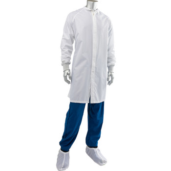 Uniform Technology Maxima ESD ISO 4 (CLASS 10) Cleanroom Frock, XS, White