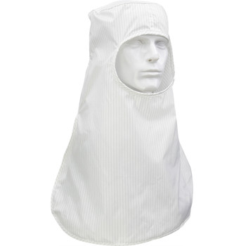 Uniform Technology Ultimax Stripe ISO 3 (Class 1) Cleanroom Hood - Pull Over, L, White