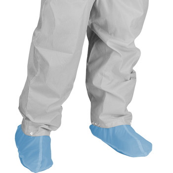 Uniform Technology Taffeta Shoe Cover with Adjustable Snaps, L, Light Blue