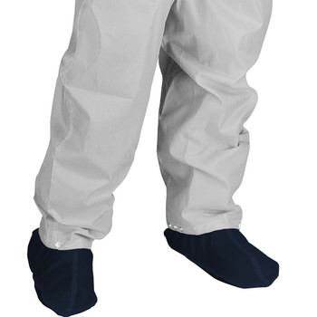 Uniform Technology Taffeta Shoe Cover with Adjustable Snaps, 2XL, Navy