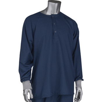 Uniform Technology Microdenier ESD Sitewear Top, 2XL, Navy