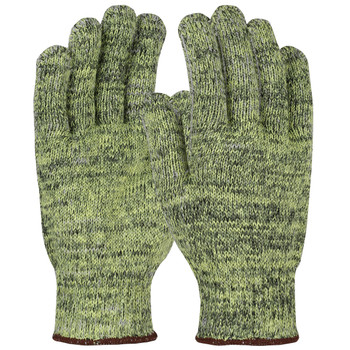 Kut Gard Seamless Knit ATA Hide-Away / Aramid Blended Glove with Cotton/Polyester Plating - Heavy Weight, XS, Green