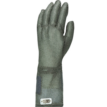 US Mesh Stainless Steel Mesh Glove with Coil Spring Closure  Mid-Length, XXS