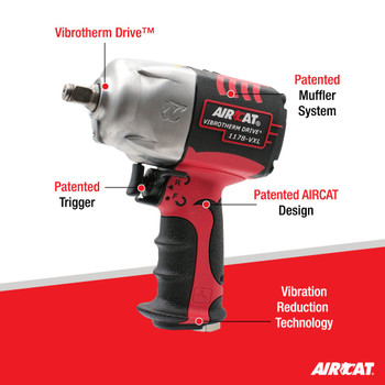 1/2" Vibrotherm Drive impact Wrench 1300 ft-lb  1178-VXL 1/2" Vibrotherm Drive impact Wrench 1300 ft-lb  1178-VXL