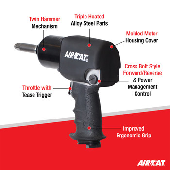 1/2" Impact Wrench with 2" ext anvil 900 ft-lb 1460-XL-2 1/2" Impact Wrench with 2" ext anvil 900 ft-lb 1460-XL-2