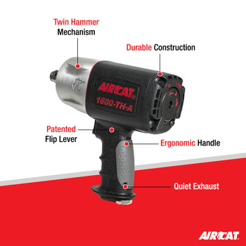 3/4" Impact Wrench 1600 ft-lbs 1600-TH-A 3/4" Impact Wrench 1600 ft-lbs 1600-TH-A