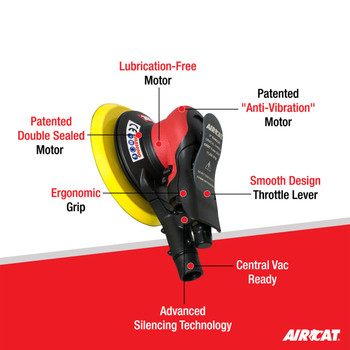 5" Central Vacuum Palm Sander 3/16" Orbit 11,000 RPM 6700-5-336CV 5" Central Vacuum Palm Sander 3/16" Orbit 11,000 RPM 6700-5-336CV