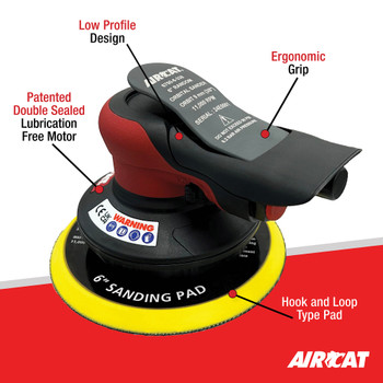 6" Palm Sander 3/8" Orbit 11,000 RPM 6700-6-338 6" Palm Sander 3/8" Orbit 11,000 RPM 6700-6-338