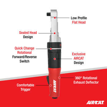 3/8" sealed flat head ratchet 70 ft-lb 350 RPM 809-SH 3/8" sealed flat head ratchet 70 ft-lb 350 RPM 809-SH