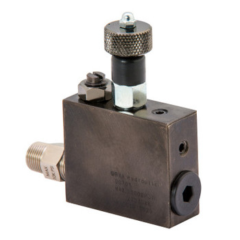 BVA Hydraulics CVMS3 manually operated fine metering control check valve with pressure relief bypass, 10,000 psi (700 bar)