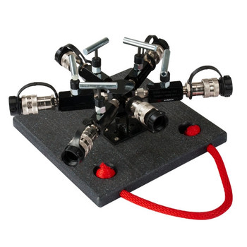 6-port Hexagon Manifold, 3/8"-18 NPTF