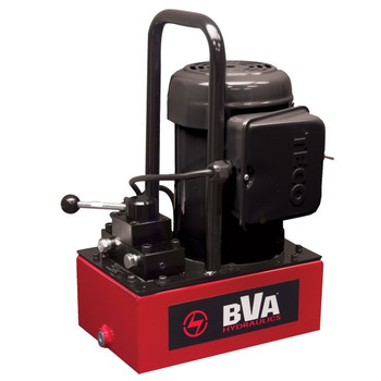 BVA Hydraulics Standard Electric Pump, 0.5HP, 1ph, 50Hz, 230V, Manual, 4W/3P, 1 Gal