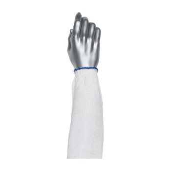 White 16" Filament Dyneema Diamond sleeve, 16-inch Length, Knit Cuff, ANSI2 Dyneema Sleeves