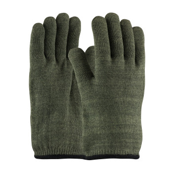 Green L 32 oz., Preox/Kevlar Blend Outer Shell, Open Cuff, Uncoated Terry, Hot Mill & Seamless Knits