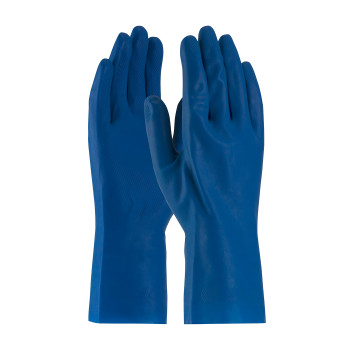 Blue M Assurance Unsupport Latex, Bl., 18 Mil, 12 Inch, Unlined, Diamond Unsupported Latex Gloves 1 Dozen