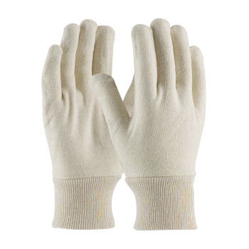 Natural MENS Med Wgt Cotton/Polyester Fabric & KW, Natural, Men's Fabric Gloves 1 Dozen