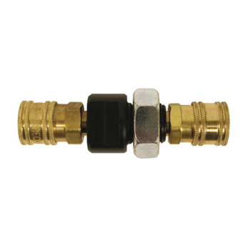 Bulk head adapter block w/nut (w/2 A-4-ST QD)