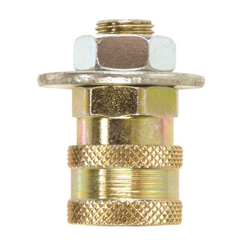 Quick Disconnect female (brass) 1/2in-20-M w/nut and washer