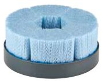 8" Shell Mill Holder Disc Brush, Dense, .045X.090/80 CeramiX Abrasive Filament, 1-1/4" A.H.