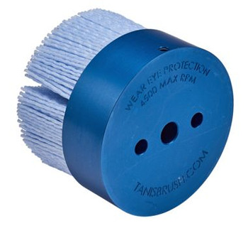 3" Mini Disc Brush, .028/120 CeramiX Abrasive Filament, 3/8" A.H.