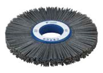 10" Abrasive Nylon Wheel, .022/120 Silicon Carbide, Short Trim, 2" A.H.