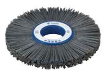 10" Abrasive Nylon Wheel, .040/120 Silicon Carbide, Short Trim, 2" A.H.