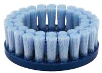 4" Abrasive Nylon Disc Brush, Tufted, .040/120 CeramiX Abrasive Filament, 7/8" A.H.