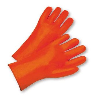 12" Orange Foam Lined PVC Glove