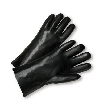 18" Black Smooth PVC Glove