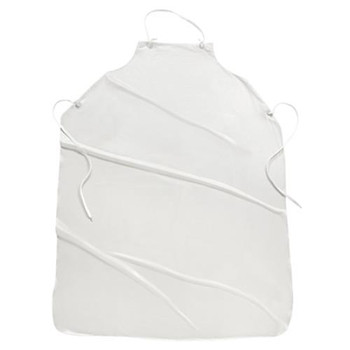 8 mil 35x45" Sewn Edge Apron - White