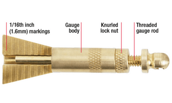 Tungsten Stick-Out Gauge - Standard Size TG1
