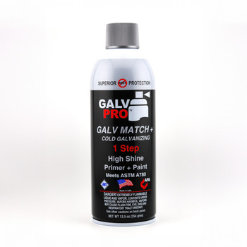 Galv Match Plus, Spray Galvanizing Coating - 1 Dozen 12.5 oz Cans Galv Match Plus, Spray Galvanizing Coating - 1 Dozen 12.5 oz Cans