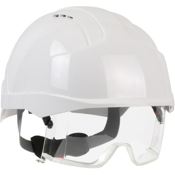 VistaLens Vented ABS Shell, ANSI Z89.1 Type I, Class C, Smoke, - - Size OS, Smoke  - ANSI Type I Helmets 280-EVLV-01S