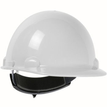 Dom Cap Style, Wheel Ratchet, Type I, Class E, White, - Size OS, White  - ANSI Type I Helmets