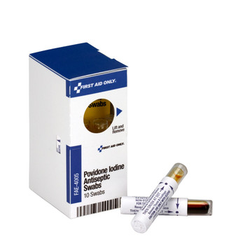 SC Refill Povidone Iodine Antiseptic Swabs, 10/Box FAE-4005-001
