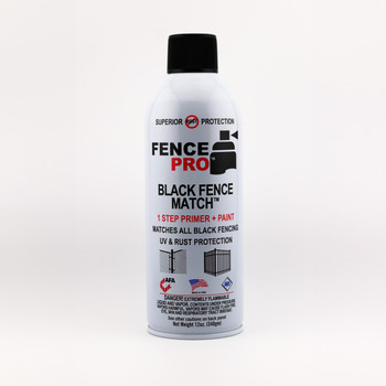 Black Fence Match Spray Enamel - Fast Drying, UV Protection BFM-100 Black Fence Match Spray Enamel - Fast Drying, UV Protection BFM-100