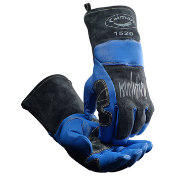 Glove, Welding, Premium Blue Goat Grain, Kontour Wrist, Wool Insulated, Os - Size L, Blue, Hand Protect-Welding, 1 Pair