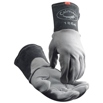 Glove, Kontour, Tig, Deer Split, Long Cuff, Small - Size L, Gray, Hand Protect-Welding, 1 Pair