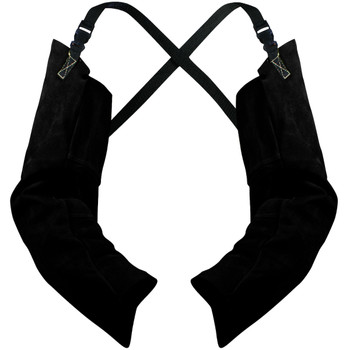 Sleeves, Welders, 23", Black Boarhide, Adjustable Strap, Pair - Size 23, Black, FR Clothing-Welding, 1 Unit