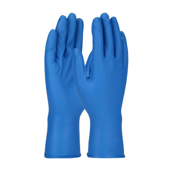 Ambi-Dex Grippaz Food Plus, Blue, 8 Mil Nitrile, Fish Scale Grip, 48/Bg - Size 4XL, Blue, Disposable Gloves, 1 Bag