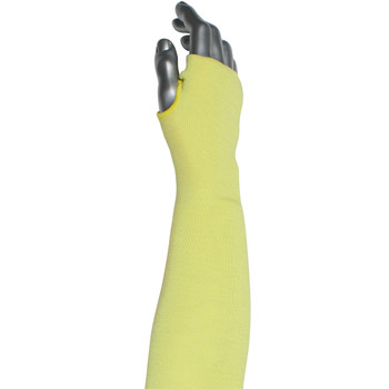Wpp-Sleeve, Aramid 2Ply 18 - Size 18, Yellow, Cut Resistant Sleeve, 1 Unit