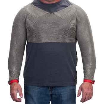 Mm Double Sleeve T Shirt - L - Size L, Silver, Metal Mesh Products, 1 Unit